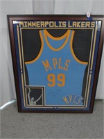 Framed SIGNED Jersey- Lakers (MPLS) #99