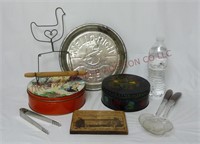 Vintage Kitchen Lot ~ Pie Tin, Candy Tins & More