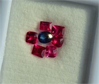 Natural Vivid Red Rare Burma Jedi Spinel & Sapphir