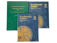 3 Presidential Coin Books