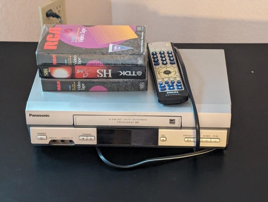 Panasonic VHS Player #PV-V4525S (Tested)