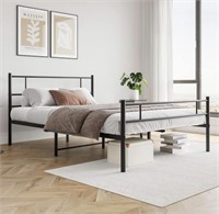 ZGEHCO FULL SIZE METAL BED FRAME WITH HEAVY DUTY