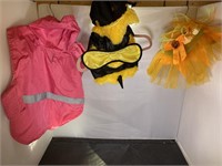 3 Small Dog Halloween Outfits and Rain Coat