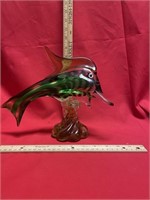Glass fish figurine