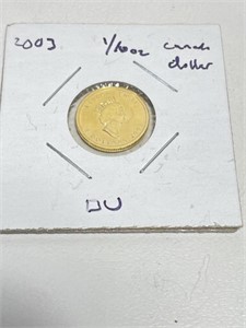 2003 1/10oz Gold Canada $5 Maple Leaf