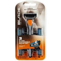 Blade Men's 3-Blade Disposable Razor Set + 5 Razor