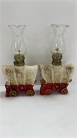 Conestoga wagon oil lamps made in Japan