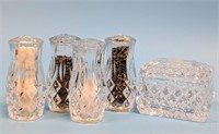 Clear Glass Salt Shaker Sets & Glass Box