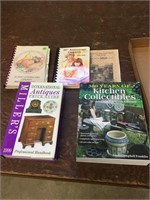 Miscellaneous cookbooks and antique guides