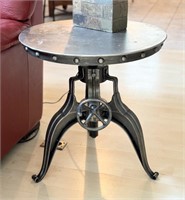 Industrial Style Side Table - Ck Pics