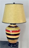 $$ Hand Painted Porcelain Lamp by Wildwood Lamps