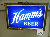 Hamm's Double Sided Lighted Sign