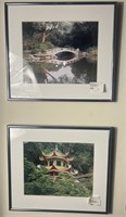 2 Silver Framed Matted Photos Of China