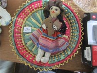 Peru Handmade Doll & Basket Tray