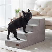 WH Pet Stairs for Bed  8in Wide  Foam  4 Steps
