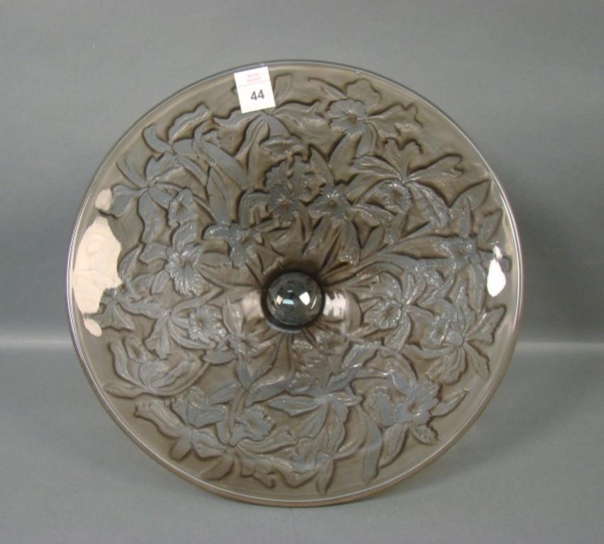 Consol. Sepia Wash Orchids Ftd. Console Bowl.