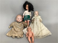 Vintage Porcelain and Plastic Dolls