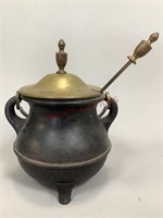 Brass and Cast Iron Smudge Pot