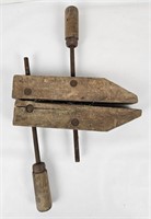 Antique Wooden Screw Clamp