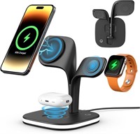 Wireless Charging Station, 5 in 1 Fast Mag Safe Ma