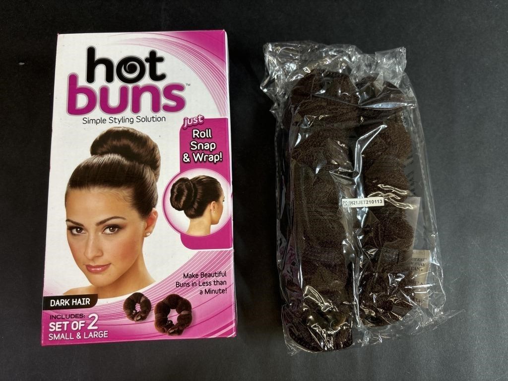 Hot Buns Dark Hair 2Set Small & Large