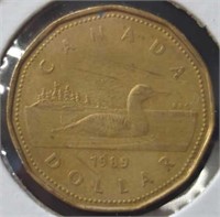 1989 Canadian dollar coin