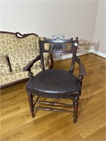 Fantastic Walnut Renaissance Revival Armed Chair