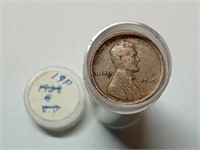 OF) roll of 1919 wheat pennies