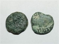 OF) Two ancient Roman coins