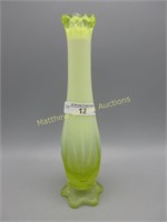 Fenton topaz opal cactus 9" bud vase