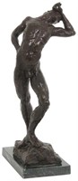 Enzo Plazzotta Bronze Sculpture – Study for Adam