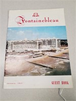 January 1962 Fontainebleau Guest Book