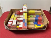 Group of Tooky Toy Wooden Building Blocks