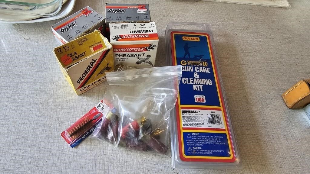 12ga Shot Shells & Gun Cleaning Kit
