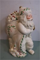 NIB Lenox Holiday Santa Cookie Jar-14"H