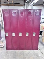 5 Lyon Metal School Lockers