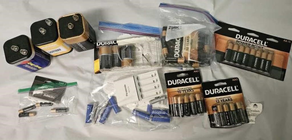 Lot of various batteries