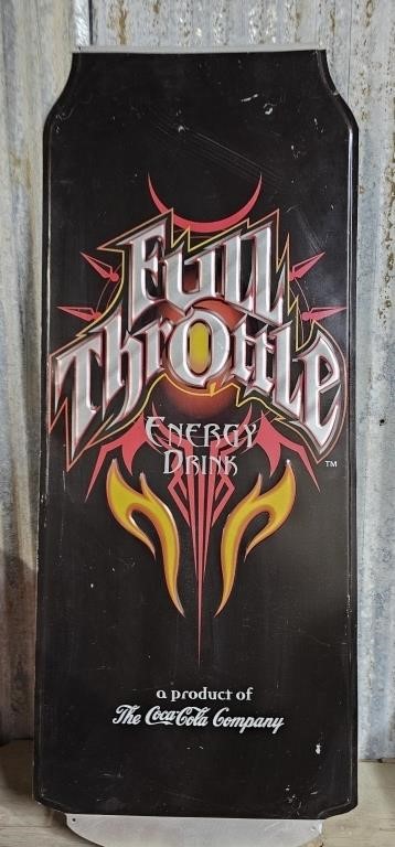 Full Throttle Metal Sign