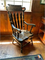 Dark Walnut Arm Chair