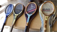 4-Tennis Rackets w/cases