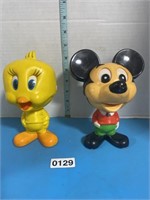 Mattel 1976 pull to talk Mickey and Tweety Bird