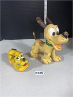 1950’s Disney Pluto friction toy. Retro plastic