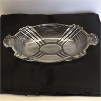 Antique Victorian Clear Pressed Glass Dish 1880's