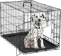 Olixis Dog Crate, 24 Inch Small Double Door Dog