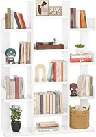 Aheaplus Bookshelf, Tree-shaped Bookcase Storage