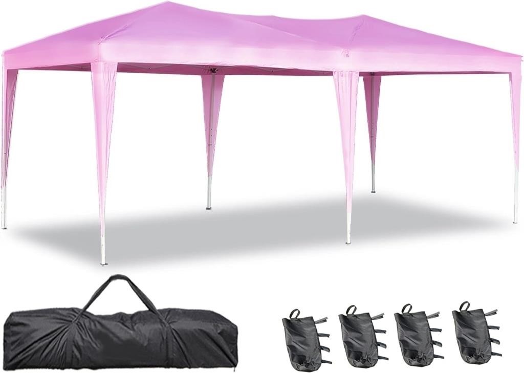 Pink Pop Up Canopy Tent,10x20 ft