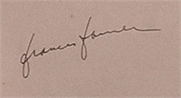 Frances Farmer signature slip