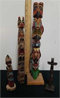 wooden totem decor