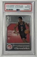 2018 Panini #514 Shai Gilgeous-Alexander PSA 10!