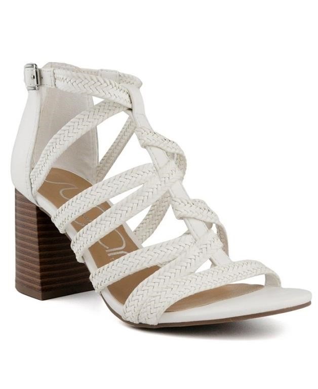 Sugar Women's Braided Sandals - White  9.5M